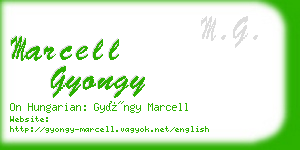 marcell gyongy business card